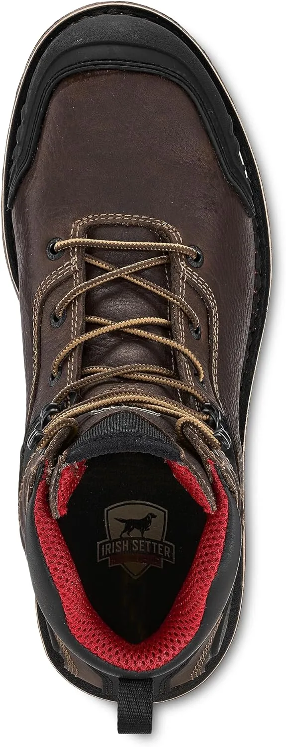 Irish Setter, Edgerton XD, Mens, 6", Waterproof, Non-Metallic Safety Toe, Work Boot