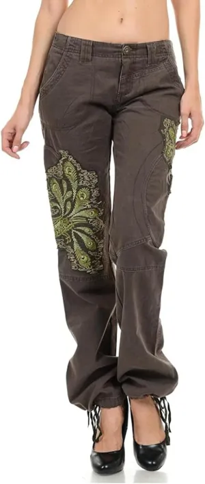 Jack David/Wax Jeans/Lucy Jeans Women's Cargo Pants Stretch Solid Casual Skinny