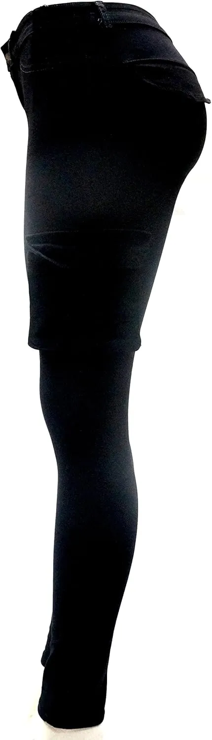 Jack David/Wax Jeans/Lucy Jeans Women's Cargo Pants Stretch Solid Casual Skinny