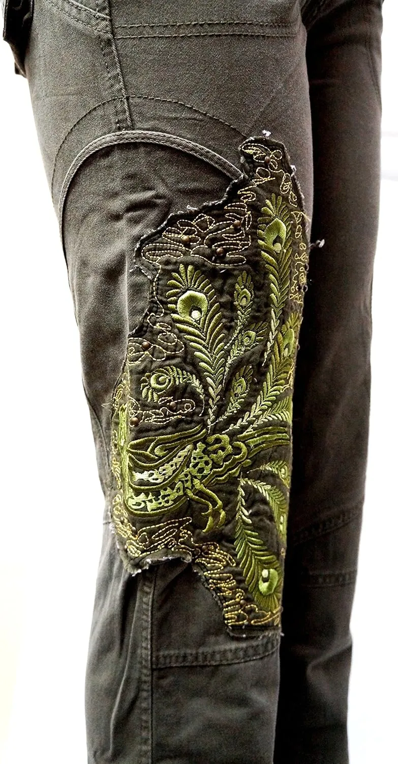 Jack David/Wax Jeans/Lucy Jeans Women's Cargo Pants Stretch Solid Casual Skinny