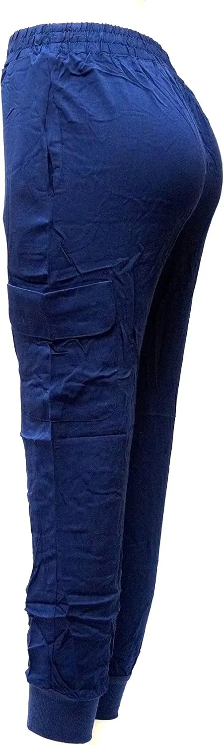 Jack David/Wax Jeans/Lucy Jeans Women's Cargo Pants Stretch Solid Casual Skinny