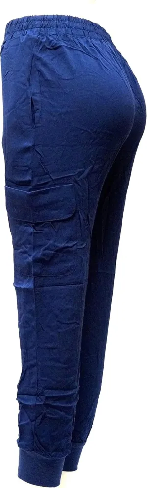 Jack David/Wax Jeans/Lucy Jeans Women's Cargo Pants Stretch Solid Casual Skinny