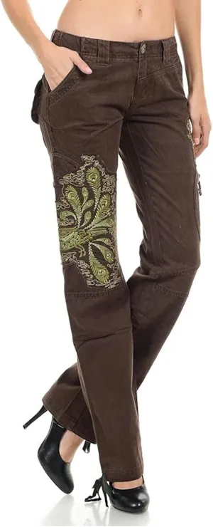 Jack David/Wax Jeans/Lucy Jeans Women's Cargo Pants Stretch Solid Casual Skinny