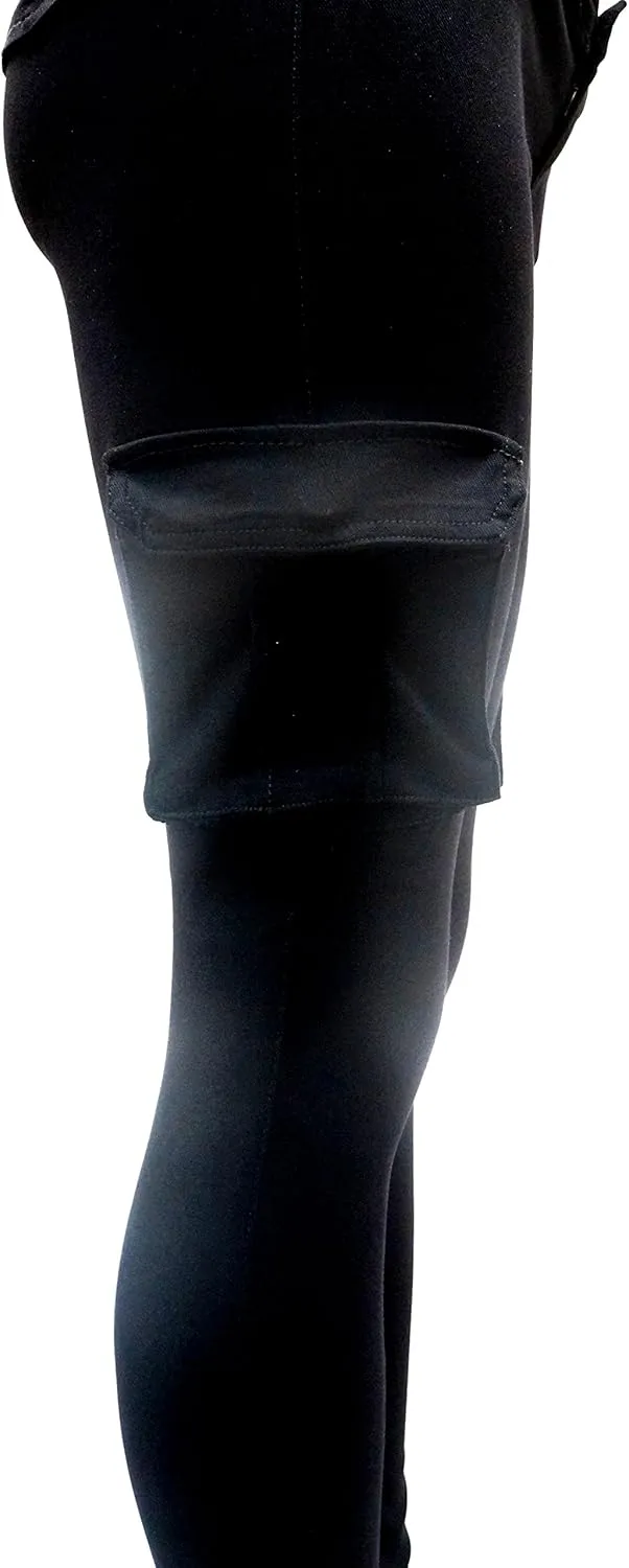 Jack David/Wax Jeans/Lucy Jeans Women's Cargo Pants Stretch Solid Casual Skinny