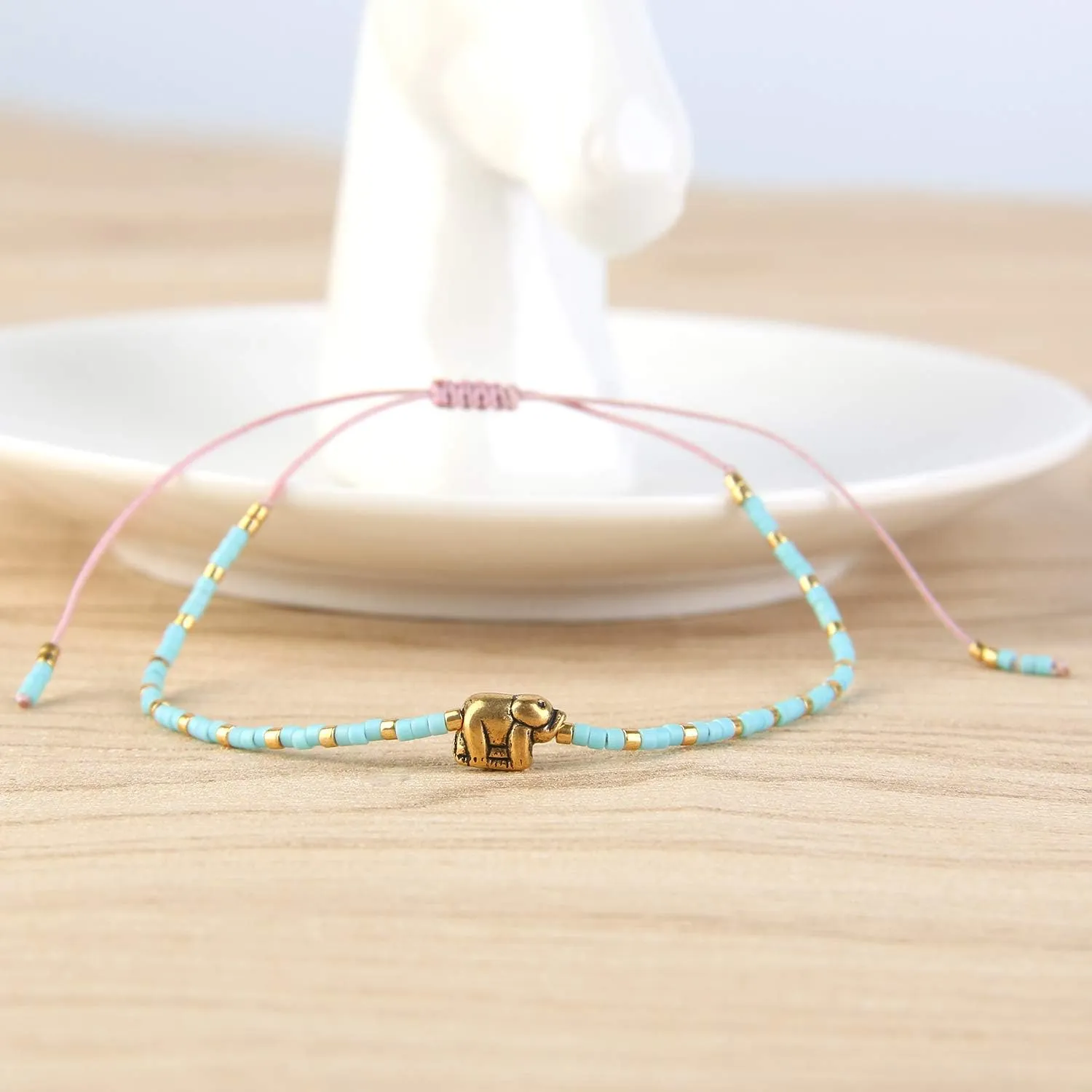 KELITCH Eye-Shape Beaded Bracelets Colorful Miyuki Beaded Bracelets Charm Handmade Bracelets For Women Jewelry
