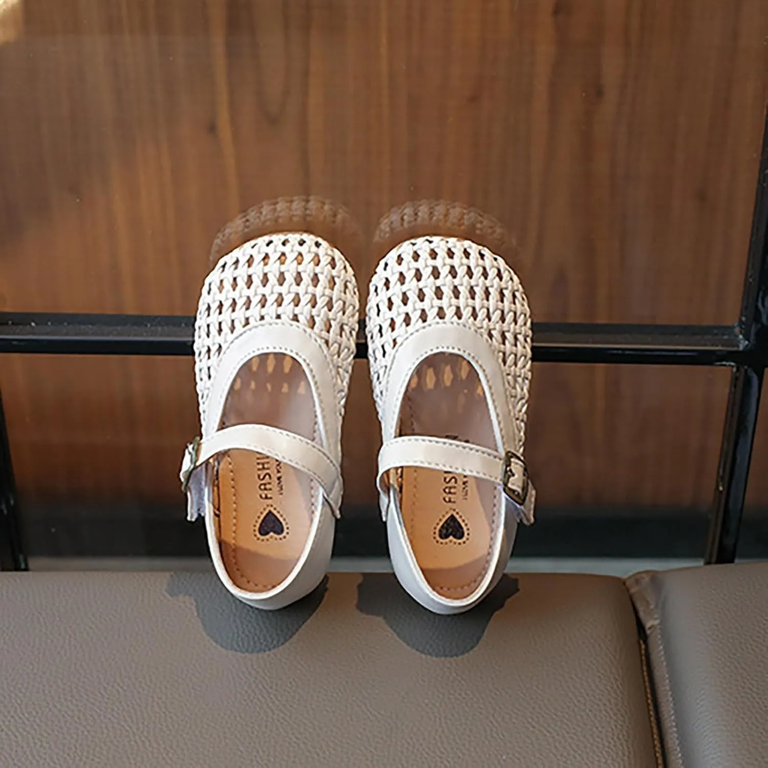 Kids Toddler Baby Girls Hollow Toe Sandals Breathable Leather Rubber Soft Summer Strap Shoes Ankle Beach Water Shoes