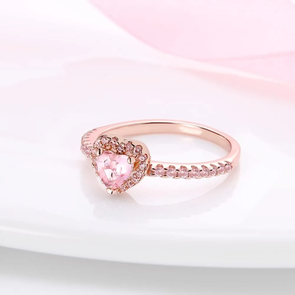 KUNSIR 925 Silver Rings for Women Cubic Zirconia Ring Rings for Women Sterling Silver Rings Wedding Band Rings Gift Ring Sterling Silver Rings Size 7-9