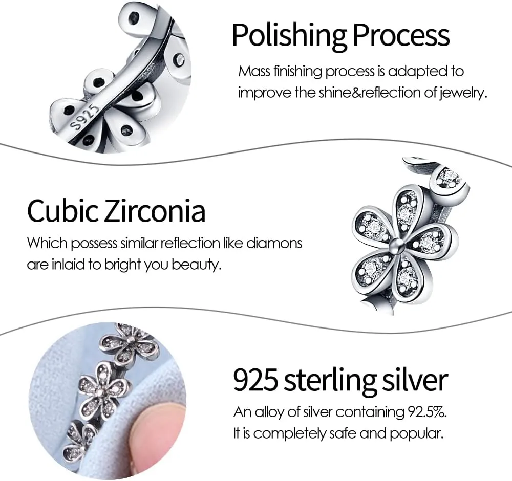 KUNSIR 925 Silver Rings for Women Cubic Zirconia Ring Rings for Women Sterling Silver Rings Wedding Band Rings Gift Ring Sterling Silver Rings Size 7-9