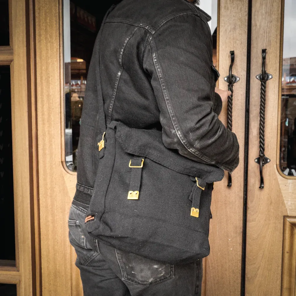 Large Canvas Haversack - Black