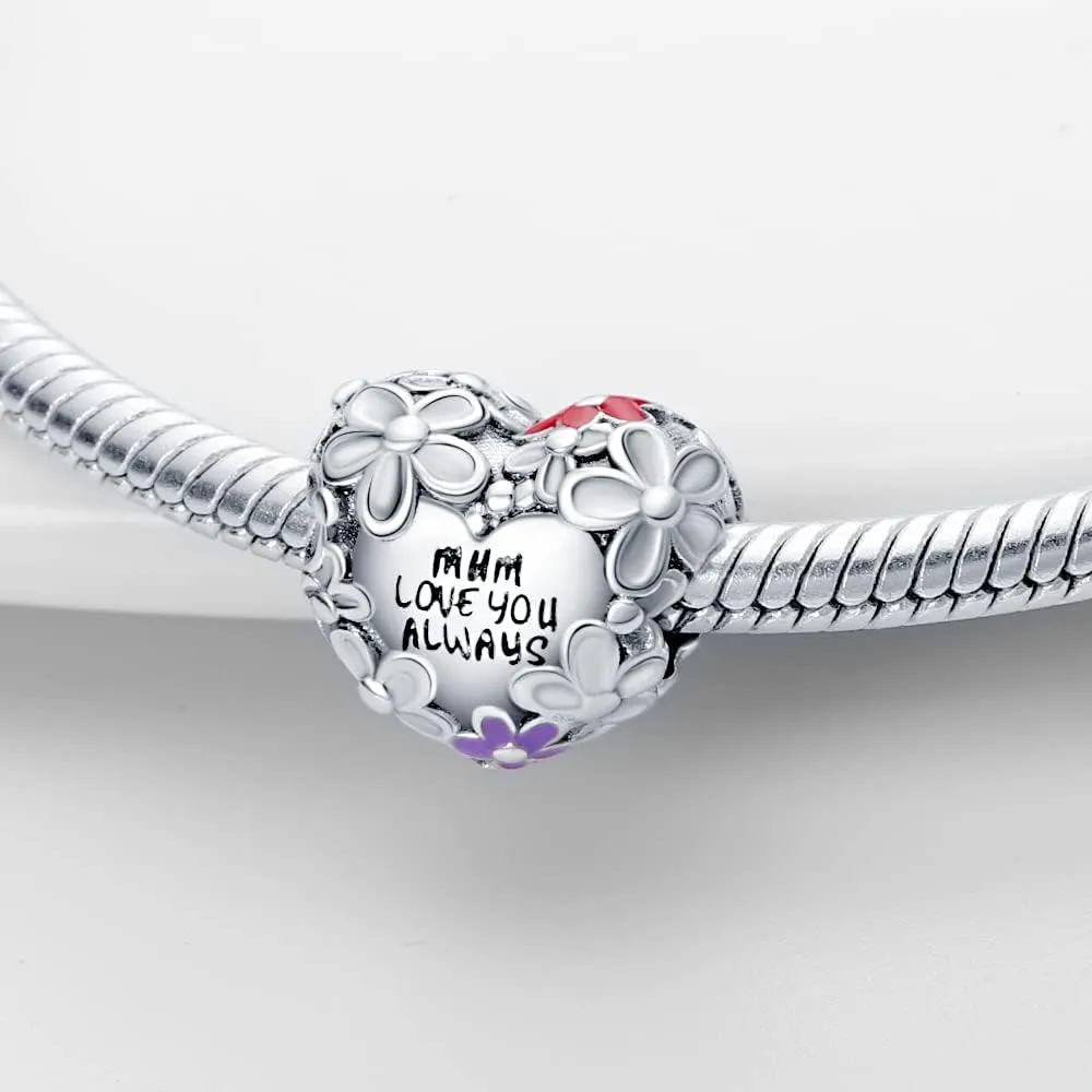 LIGHTDOG 925 Sterling Silver Charm fits Pandora Charm Bracelet Necklaces Pendant Bead Charms Jewelry Gift for Women Family Friends