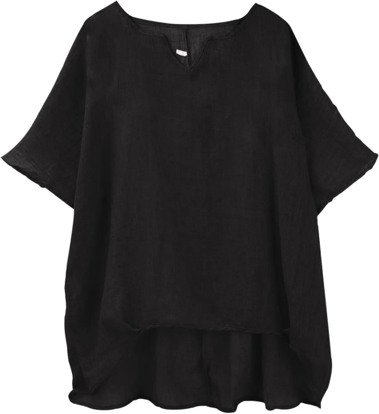 Linen Shirts for Women Summer Casual Trendy Boho Plus Size Shirts Crewneck Short Sleeve Cute Tops Loose Fit Blouses