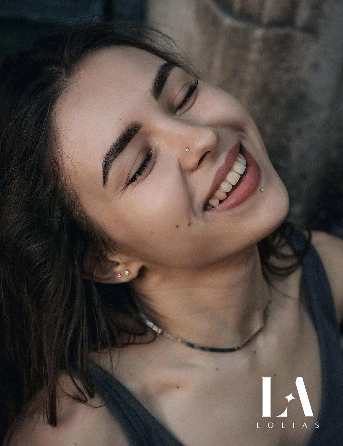 LOLIAS - Nose Rings Studs for Women Men - Straight or L Shaped Surgical Stainless Steel Small Nose Studs Pin - Hypoallergenic 20G 22G Tiny Nose Piercing Jewelry 1.5/2/2.5/3 mm CZ