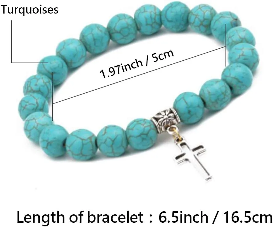 Lucky Family Tree Owl Flower Turtle Bracelets Animal Charm Turquoise Bohemian Jewelry for Women