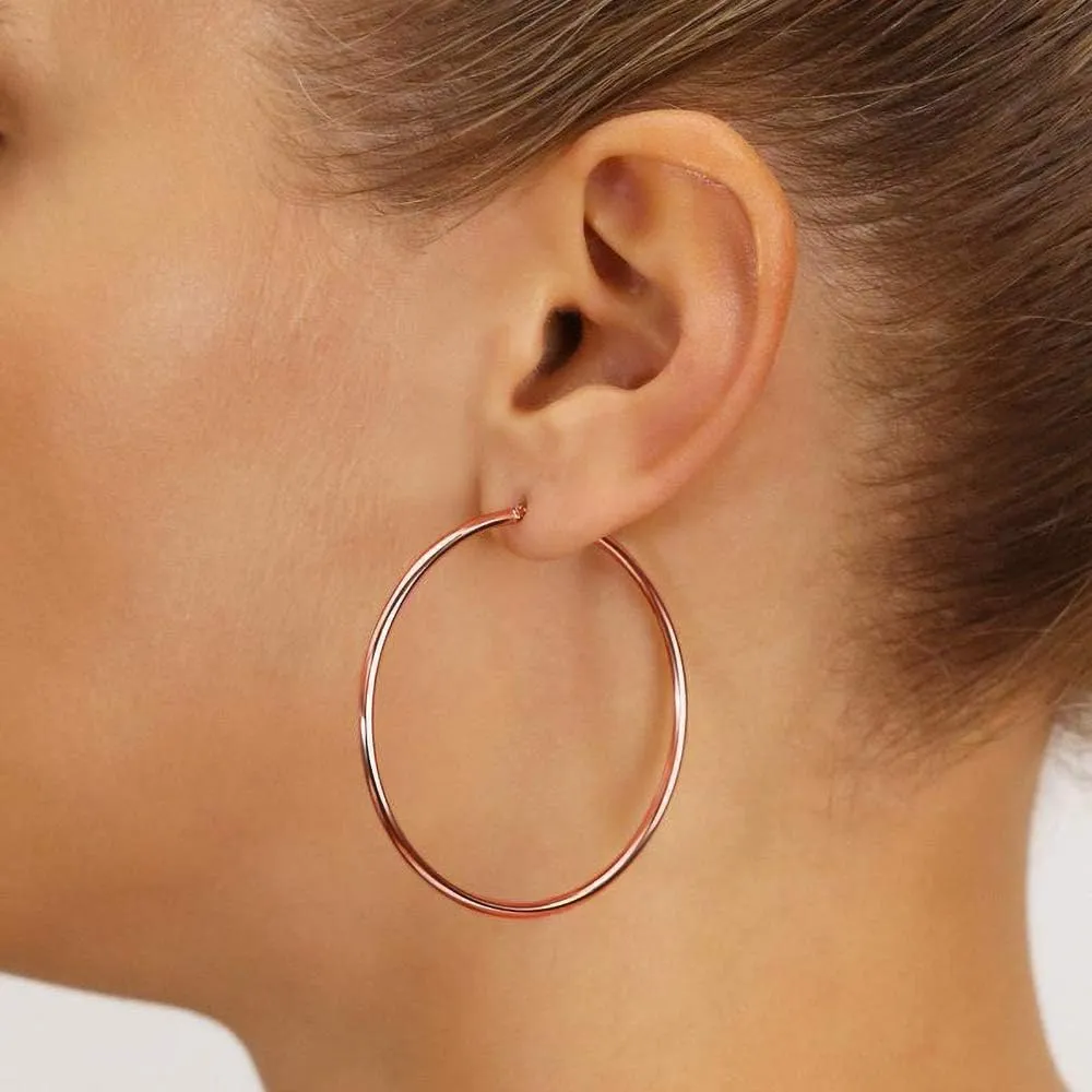 M MOOHAM Gold Hoop Earrings for Women - Hypoallergenic 14K Real Gold 925 Sterling Silver Post Sensitive Ears Nickel Free Hoops Earrings Set for Women Jewelry Lightweight 13-60mm
