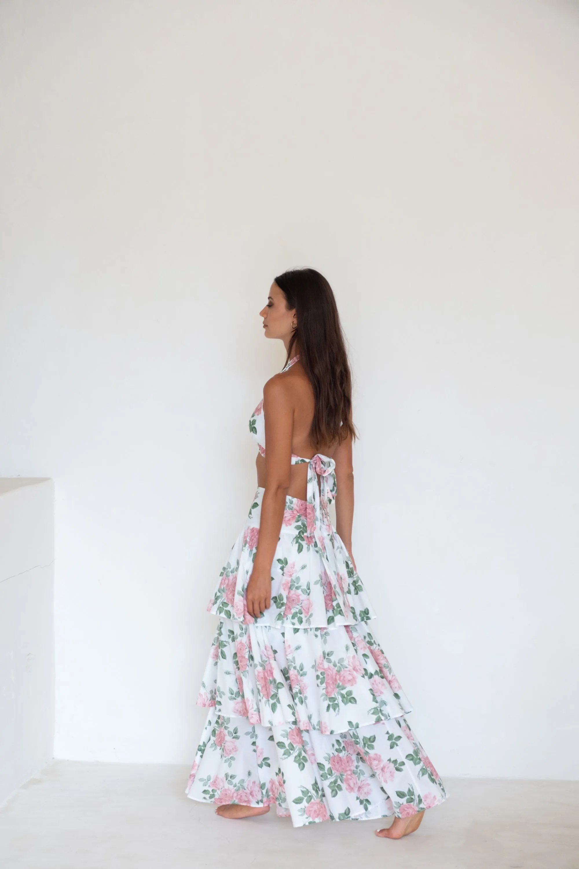 Malibu Maxi Skirt Pink Liberty Floral