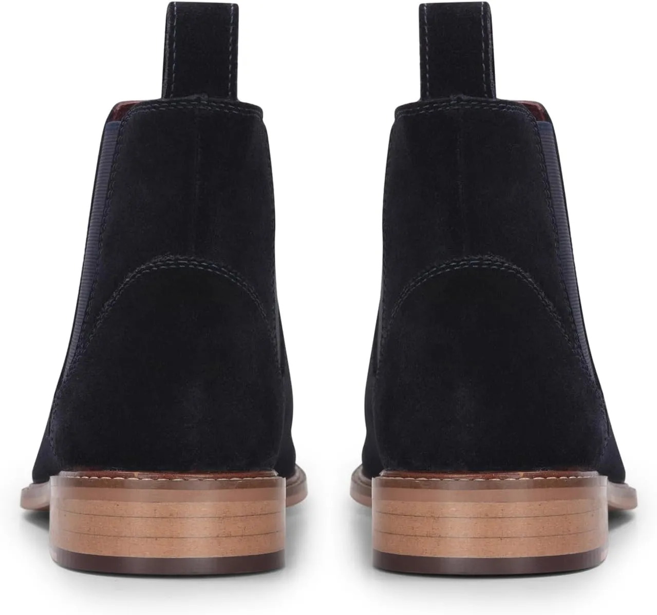 Men's Brown Suede Leather Slip-On Chelsea Ankle Boots