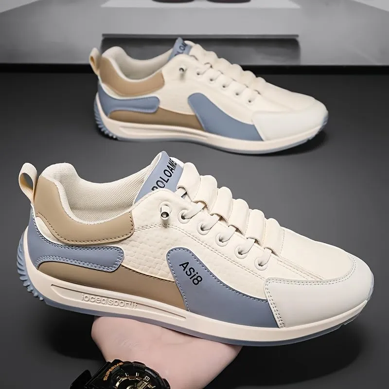 Men's Fashion Sneakers - Casual Low-Top Lace-Up Shoes, Ideal for All Seasons