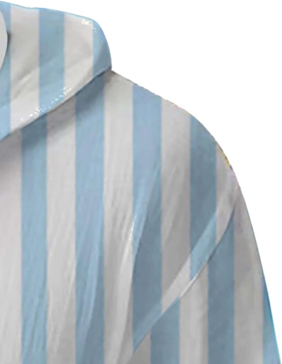 Mens Fashion Striped Print Hoodies Cotton Linen Long Sleeve Lightweight Hooded Drawstring Button Down Beach Shirts