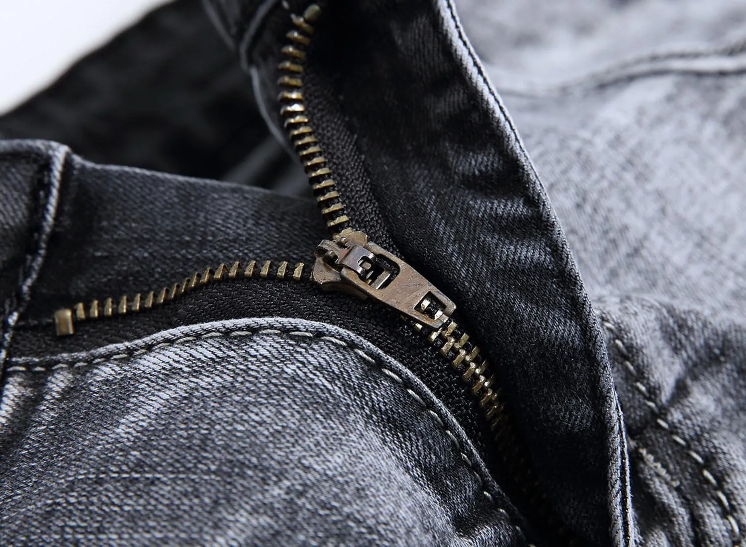 Men's Jeans Skinny Slim Fit Stretch Jeans for Men Denim Washed Pants