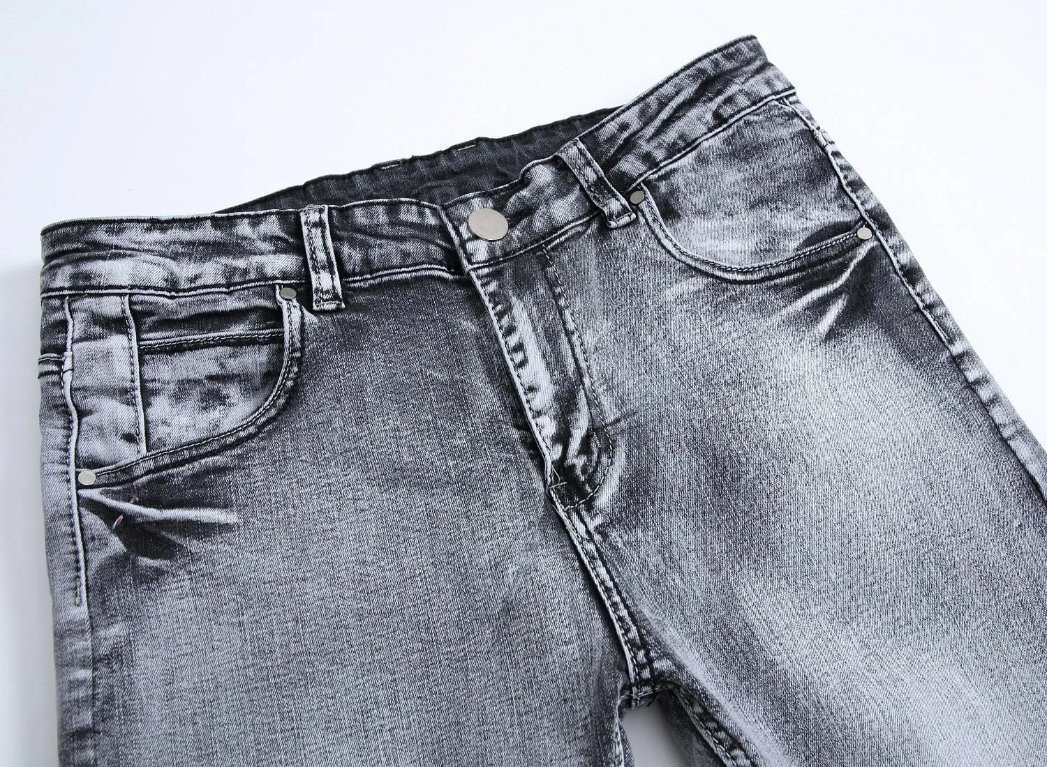 Men's Jeans Skinny Slim Fit Stretch Jeans for Men Denim Washed Pants