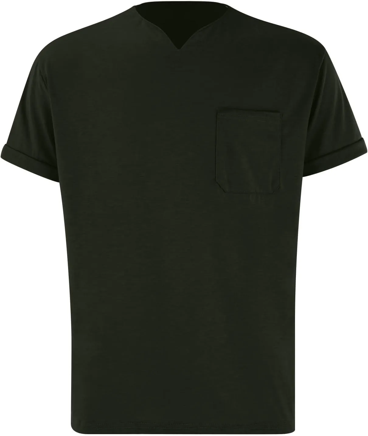 Mens Muscle Slim Fit T Shirts Short Sleeve Casual Business Work Shirts Fashion Fitness Muscle V Neck Gym Workout Tee Shirts