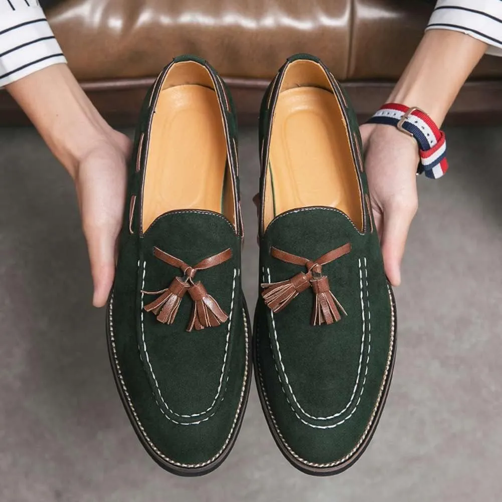 Men's Oxford Leather Dress Shoes Genuine Leather Shoes Comfort Loafers