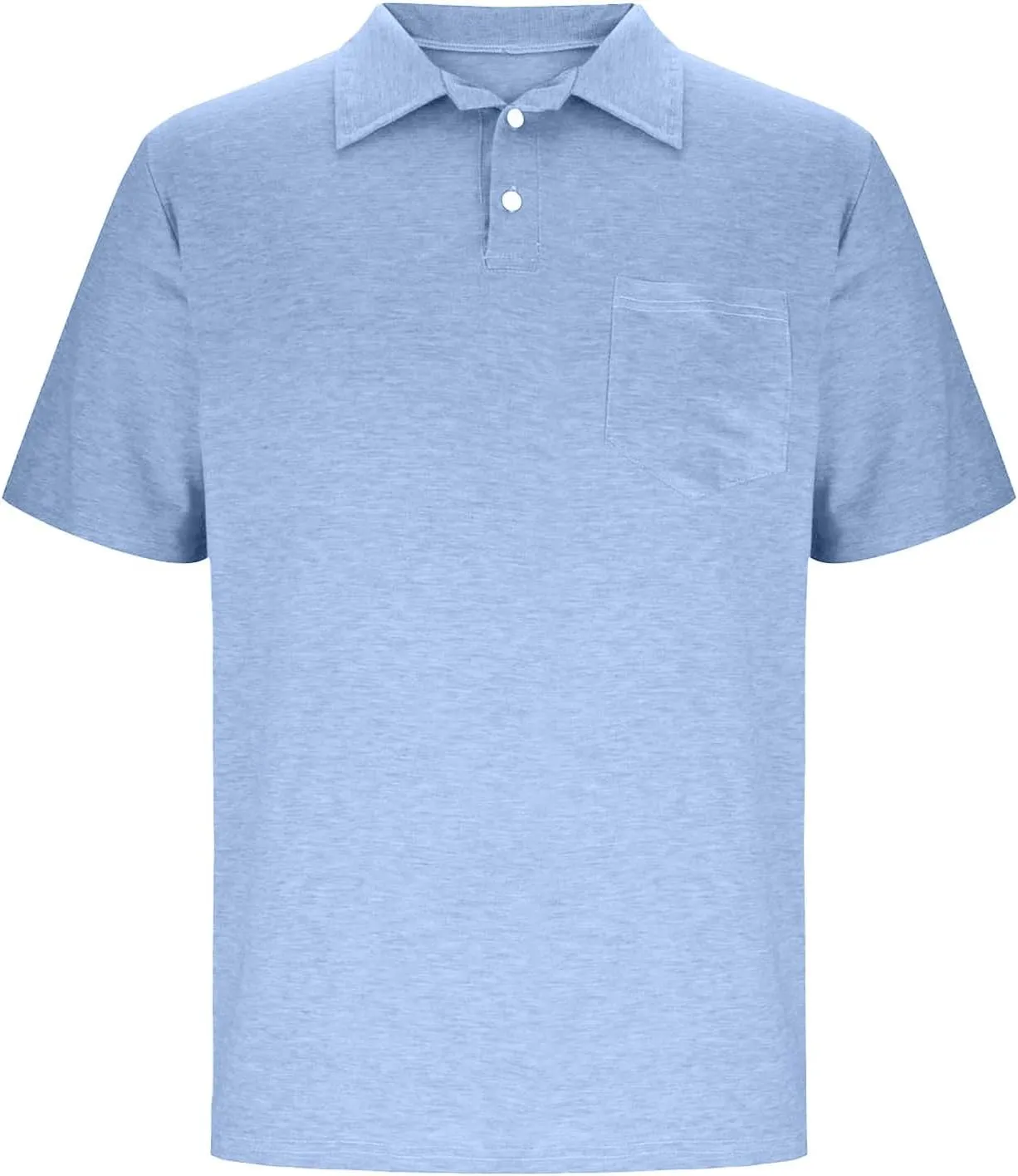 Mens Pique Polo Shirts Fashion Solid Color Performance Short Sleeve Tactical Shirt Moisture Wicking Baseball Tee Tops