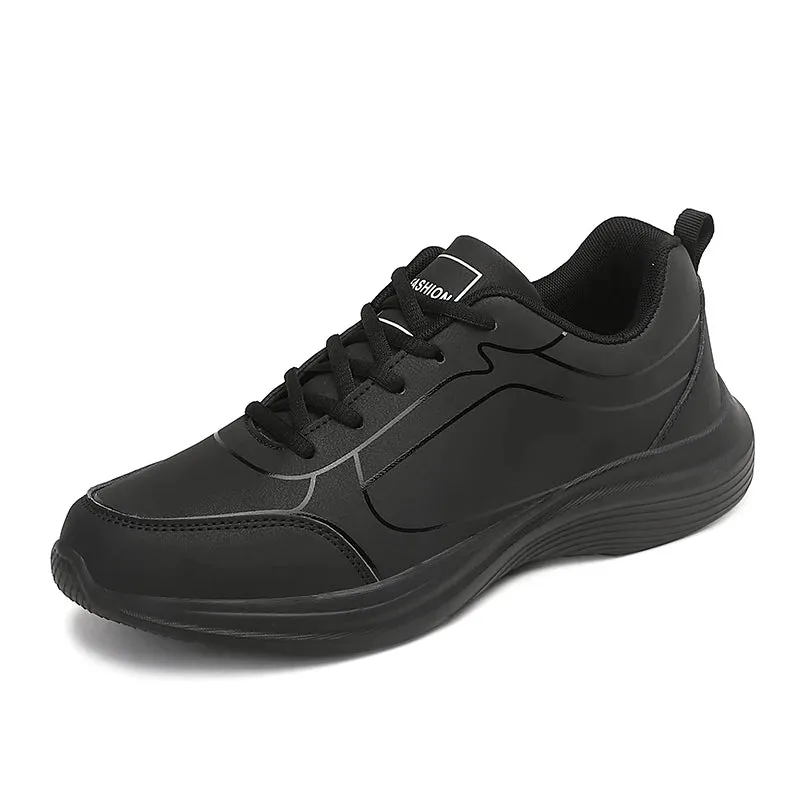 Men's Running Shoes for Winter Warm Breathable Anti-slip Lace Up Casual Sneakers Lightweight Walking Shoes