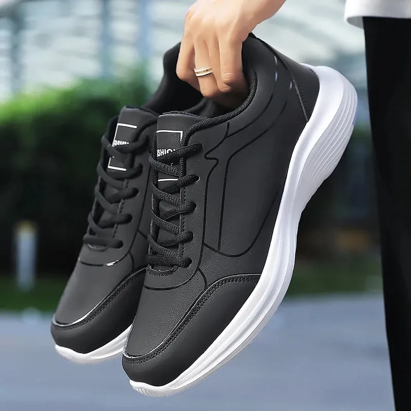 Men's Running Shoes for Winter Warm Breathable Anti-slip Lace Up Casual Sneakers Lightweight Walking Shoes