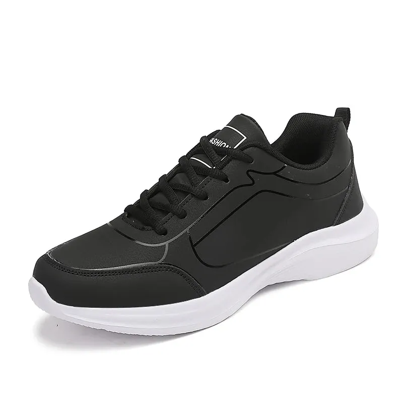 Men's Running Shoes for Winter Warm Breathable Anti-slip Lace Up Casual Sneakers Lightweight Walking Shoes