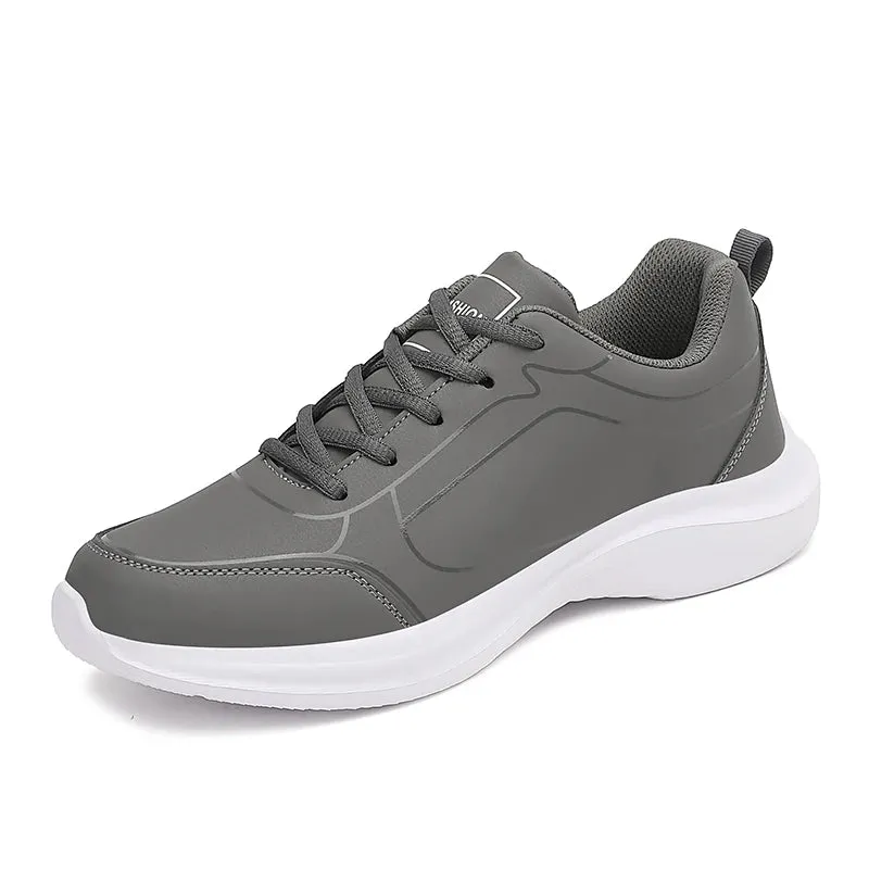 Men's Running Shoes for Winter Warm Breathable Anti-slip Lace Up Casual Sneakers Lightweight Walking Shoes