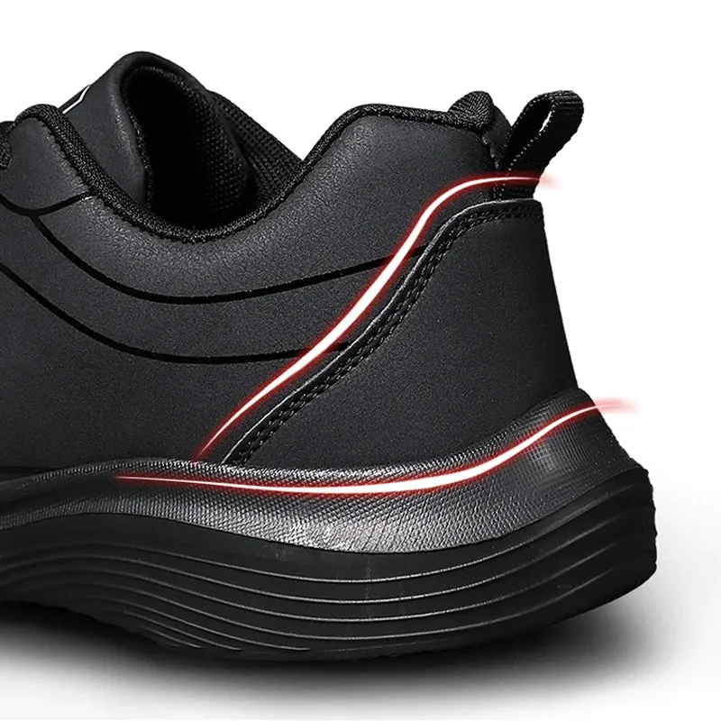 Men's Running Shoes for Winter Warm Breathable Anti-slip Lace Up Casual Sneakers Lightweight Walking Shoes