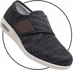 Men's Slip-On Loafers for Swollen Feet | Breathable Lightweight Casual Moccasin Sneakers | Comfortable Driving & House Shoes