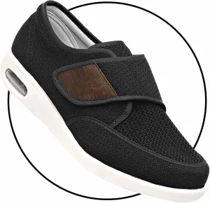 Men's Slip-On Loafers for Swollen Feet | Breathable Lightweight Casual Moccasin Sneakers | Comfortable Driving & House Shoes