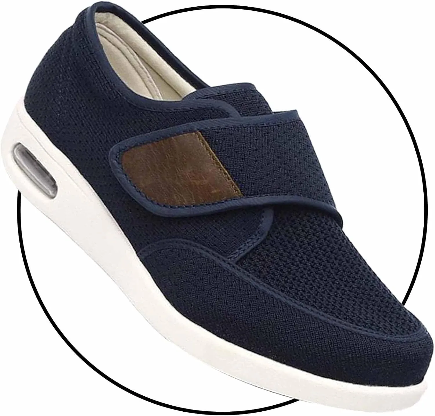 Men's Slip-On Loafers for Swollen Feet | Breathable Lightweight Casual Moccasin Sneakers | Comfortable Driving & House Shoes