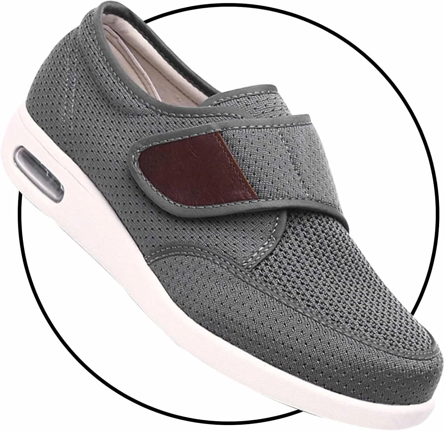 Men's Slip-On Loafers for Swollen Feet | Breathable Lightweight Casual Moccasin Sneakers | Comfortable Driving & House Shoes