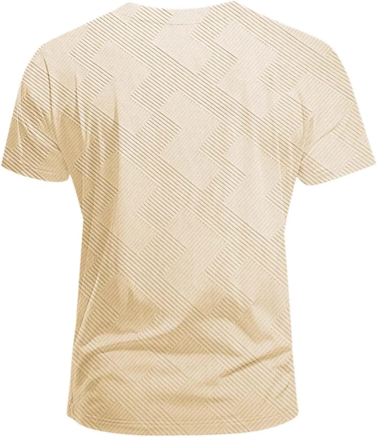 Men's Solid Fitness Sports Tshirt Textured Cotton Short Sleeve Summer V Neck Athletic Shirt Lightweight Basic Shirts