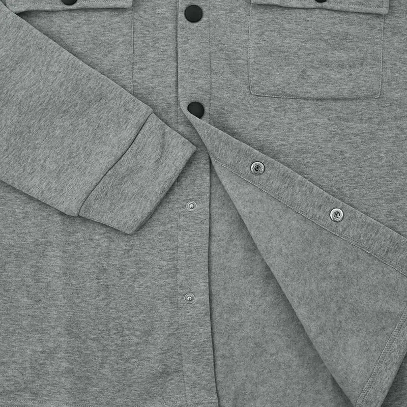 Men's Winter Trench Jacket Loose Fit Wool Blend Single Breasted Pea Coat Lapels Button Up Jacket Long Sleeve Polar Fleece