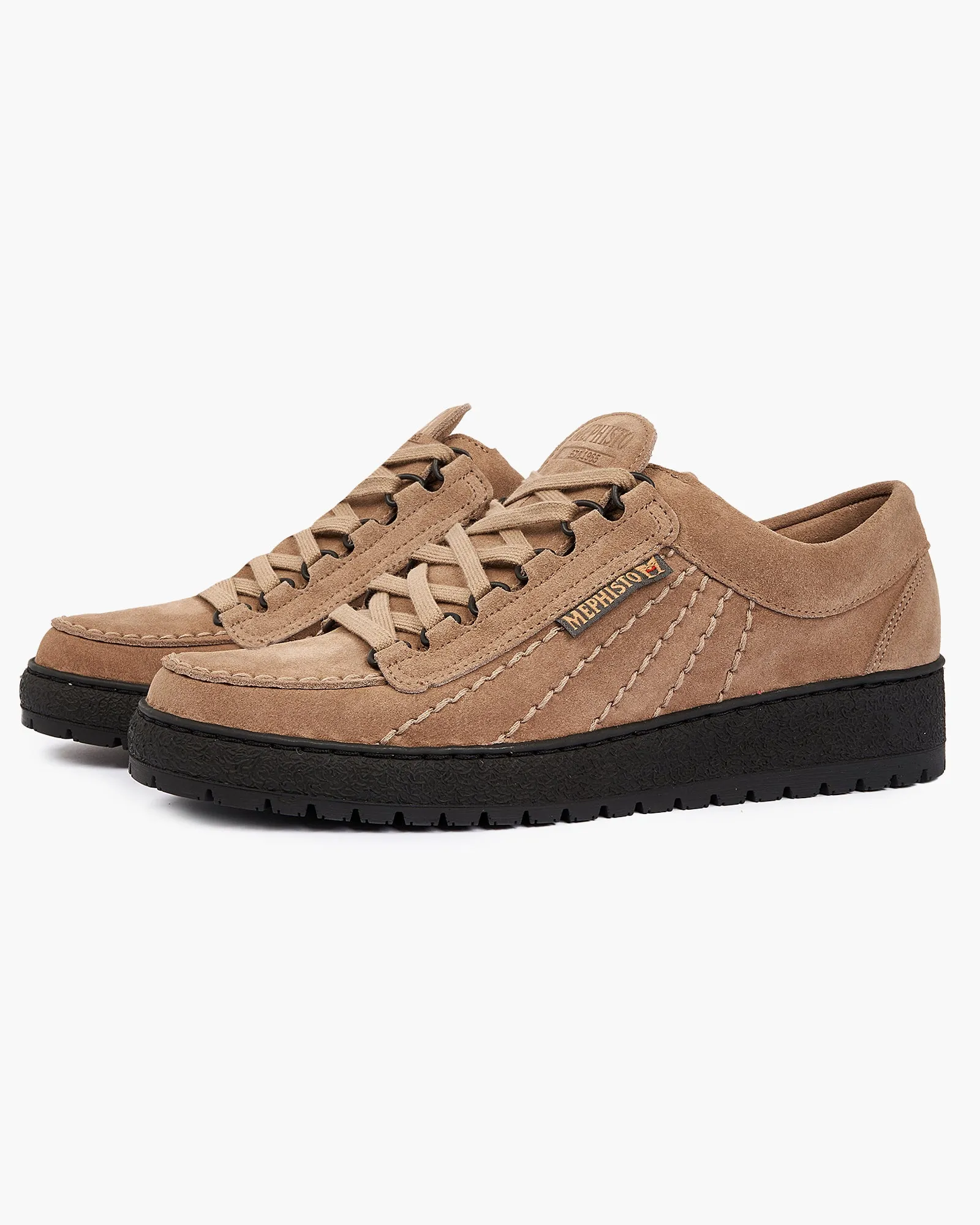 Mephisto Rainbow Shoes - Velours / Taupe