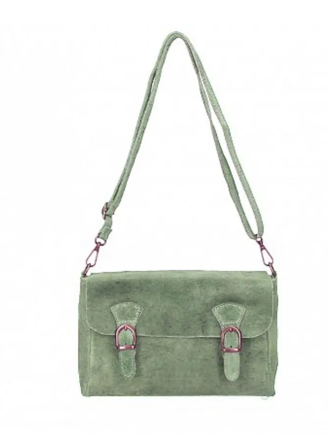 MIA  Italian suede/leather messenger bag