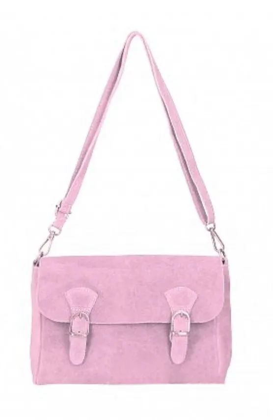 MIA  Italian suede/leather messenger bag
