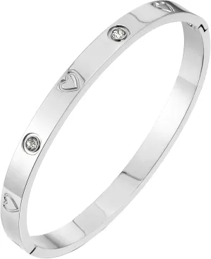 MILAKOO Gold Bracelets for Women Tennis Bracelets Bangle Bracelets Plated Oval Cuff for Wedding Gift