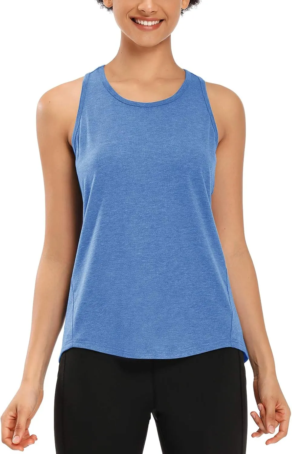 Muzniuer Womens Workout Tops Yoga Tank Tops-Sleeveless Exercise Athletic Gym Sport Shirts Racerback Tank Tops