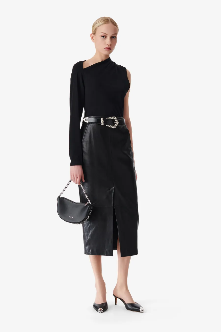 Nadia Midi Skirt Black