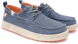 PITAS Maui Flax Slip-On Shoes for Men | Casual Summer Mens Moccasin | Everyday Wear Loafers | Blue