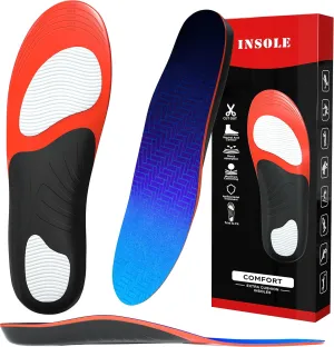 Plantar Fasciitis Feet Insoles - Arch Support Shoe Inserts for Men and Women - Orthotic Inserts for Flat Feet, High Arch, Foot Pain - Running Athletic Gel Shoe Insoles (L(Men 10-12.5/Women 11-14))