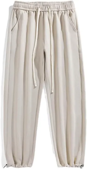 Pulcykp Couple Casual Pants Women's Loose Sports Trousers Quick-Dry Drawstring Harem Pants