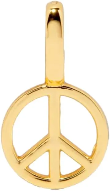 Pura Vida Harper Peace Sign Charm Gold Charms for Bracelets & Necklaces - Gold