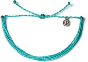 Pura Vida Jewelry Bracelets Solid Bracelet - 100% Waterproof and Handmade w/Coated Charm, Adjustable Band