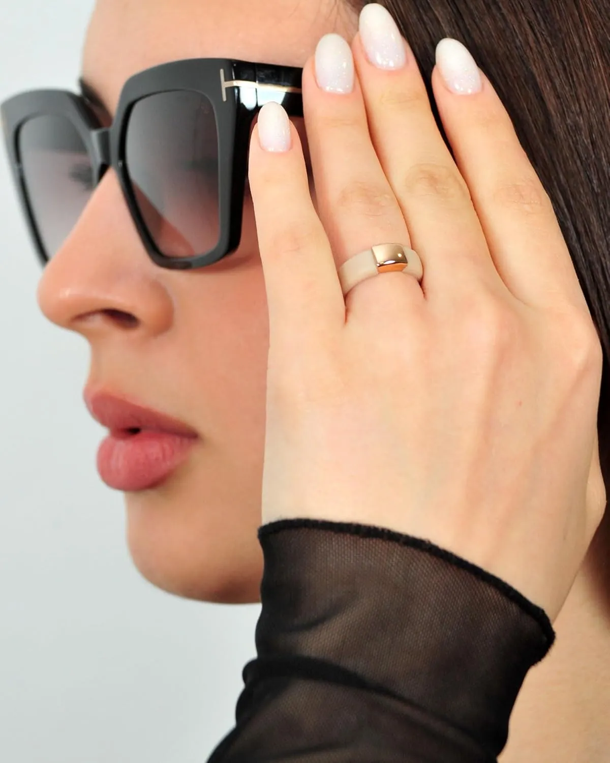 Rinfit Silicone Rings for Women - Silicone Wedding Bands - Womens Rubber Ring with Stainless Steel Plate - Patented Design